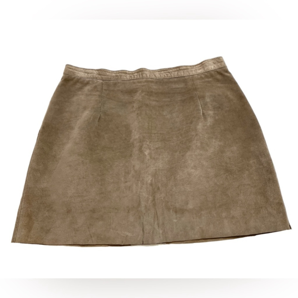Simons - Vintage leather mini skirt